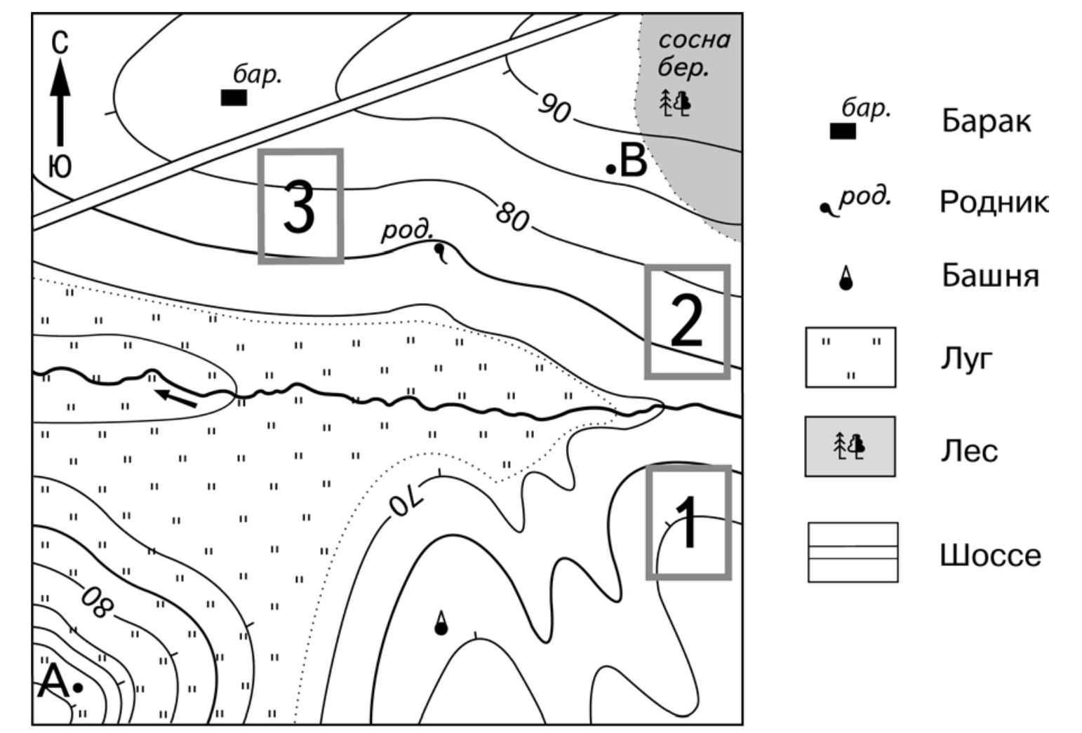 масштаб 1:10000